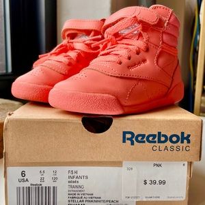 Reebok Infant Hightops Size 6